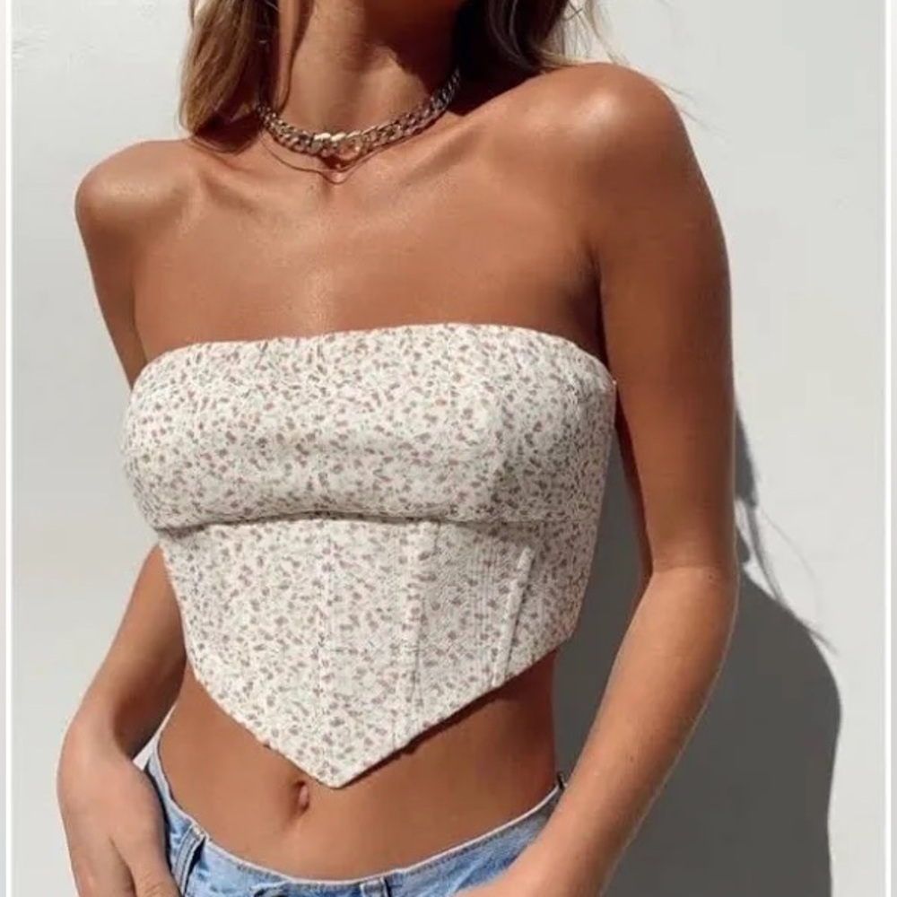 Ivy multi floral corset top from Princess Polly